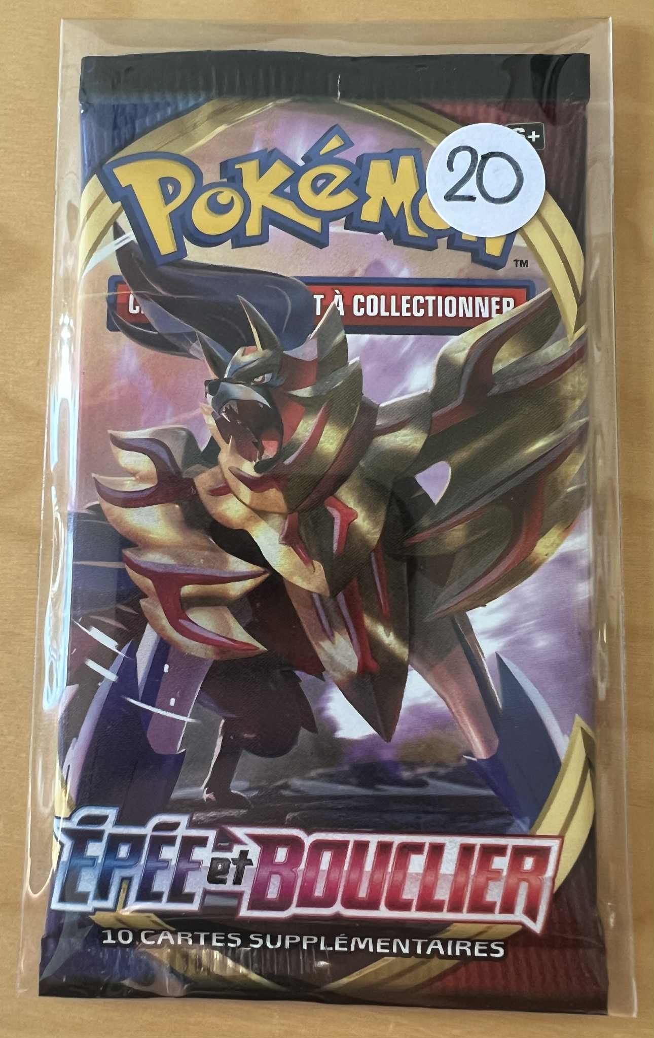 Pokémon - Booster Epée & Bouclier EB01 Epée et Bouclier Illustration Zamazenta - 2020 - FR
