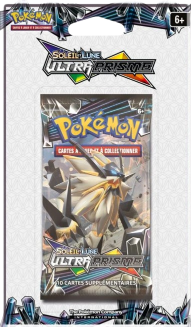Pokémon - Booster sous Blister Soleil & Lune SL05 Ultra Prisme illustration Crinière du Couchant - 2018 - FR