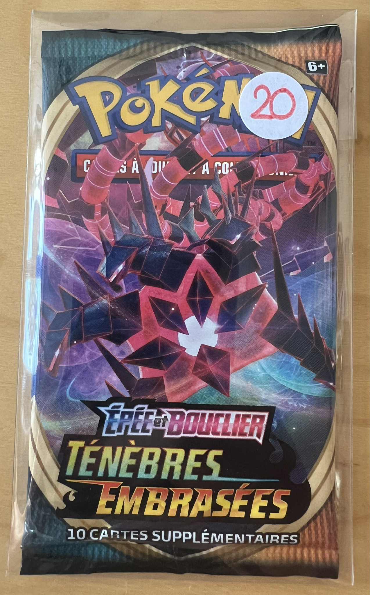 Pokémon - Booster Epée & Bouclier EB03 Ténèbres Embrasées Illustration Ethernatos - 2020 - FR